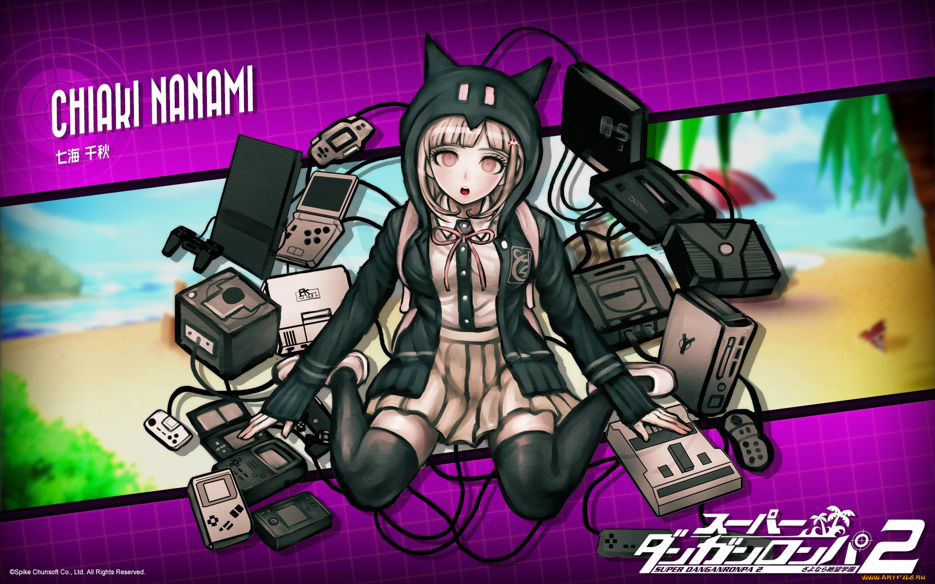 Обои Аниме Danganronpa, обои для рабочего стола, фотографии аниме,  danganronpa, девочка Обои для рабочего стола, скачать обои картинки  заставки на рабочий стол.